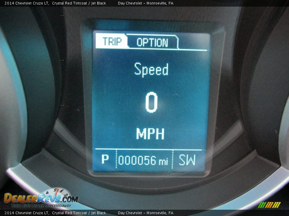 2014 Chevrolet Cruze LT Crystal Red Tintcoat / Jet Black Photo #20