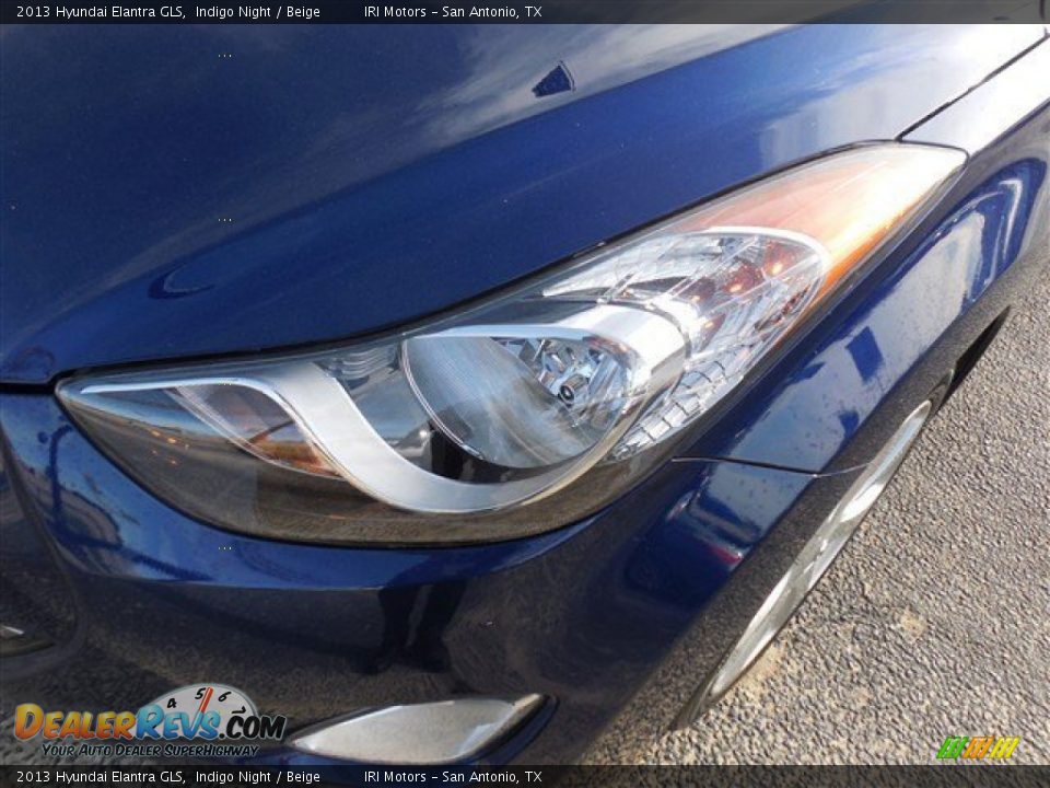 2013 Hyundai Elantra GLS Indigo Night / Beige Photo #4