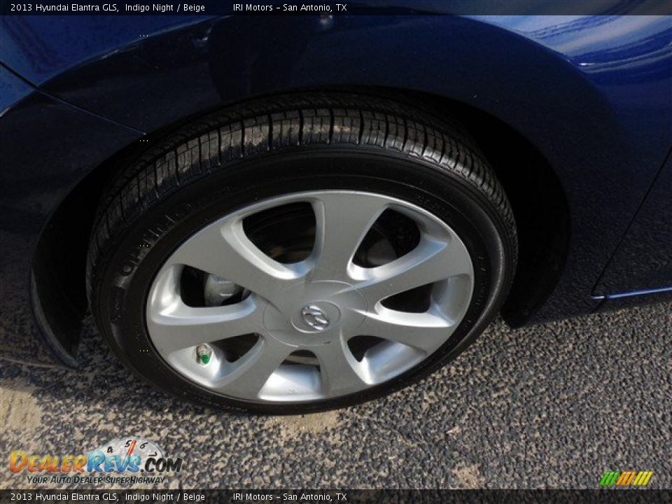 2013 Hyundai Elantra GLS Indigo Night / Beige Photo #5
