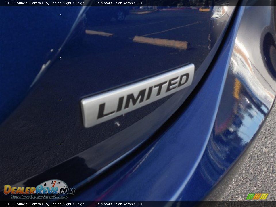2013 Hyundai Elantra GLS Indigo Night / Beige Photo #10