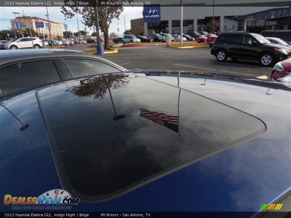 2013 Hyundai Elantra GLS Indigo Night / Beige Photo #12