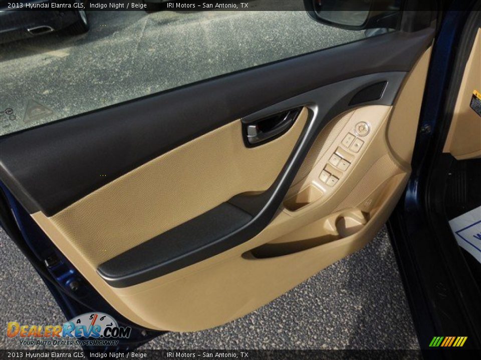 2013 Hyundai Elantra GLS Indigo Night / Beige Photo #13