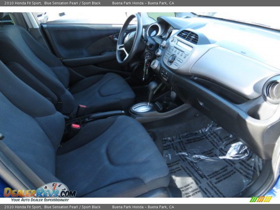 2010 Honda Fit Sport Blue Sensation Pearl / Sport Black Photo #6