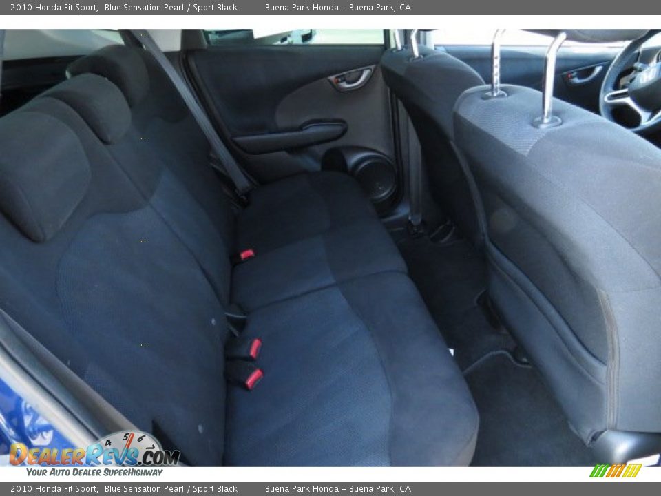 2010 Honda Fit Sport Blue Sensation Pearl / Sport Black Photo #7