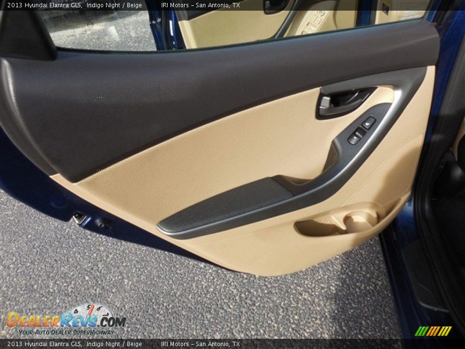 2013 Hyundai Elantra GLS Indigo Night / Beige Photo #16