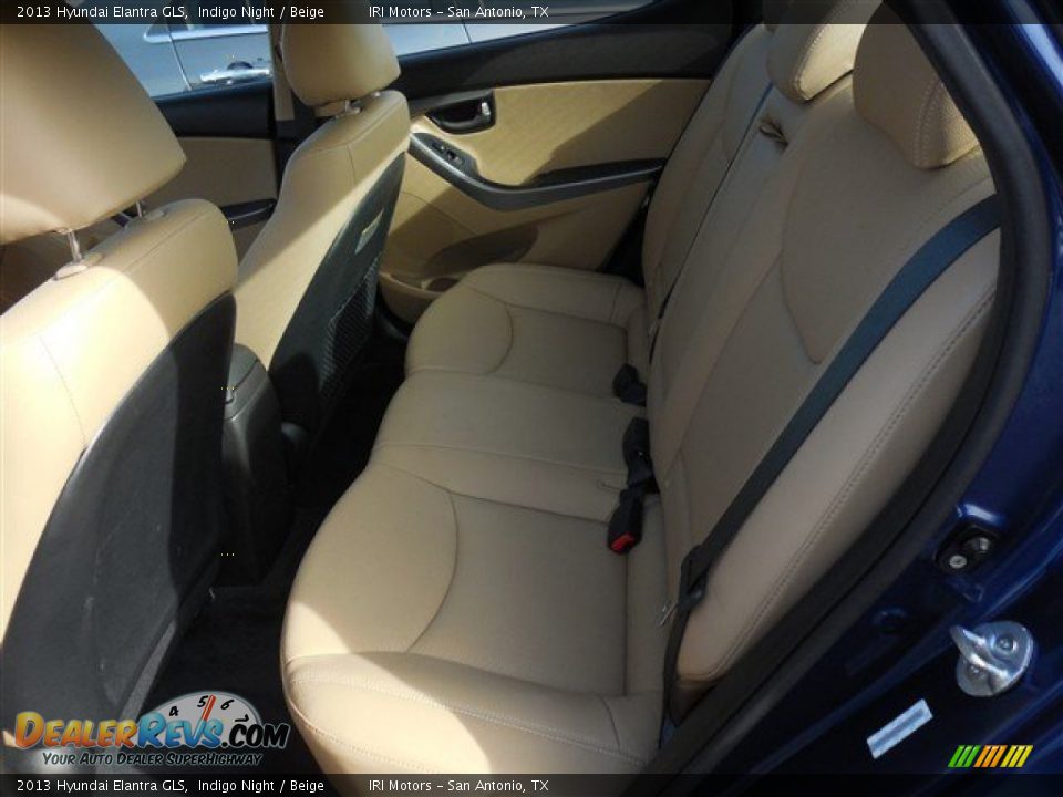 2013 Hyundai Elantra GLS Indigo Night / Beige Photo #17