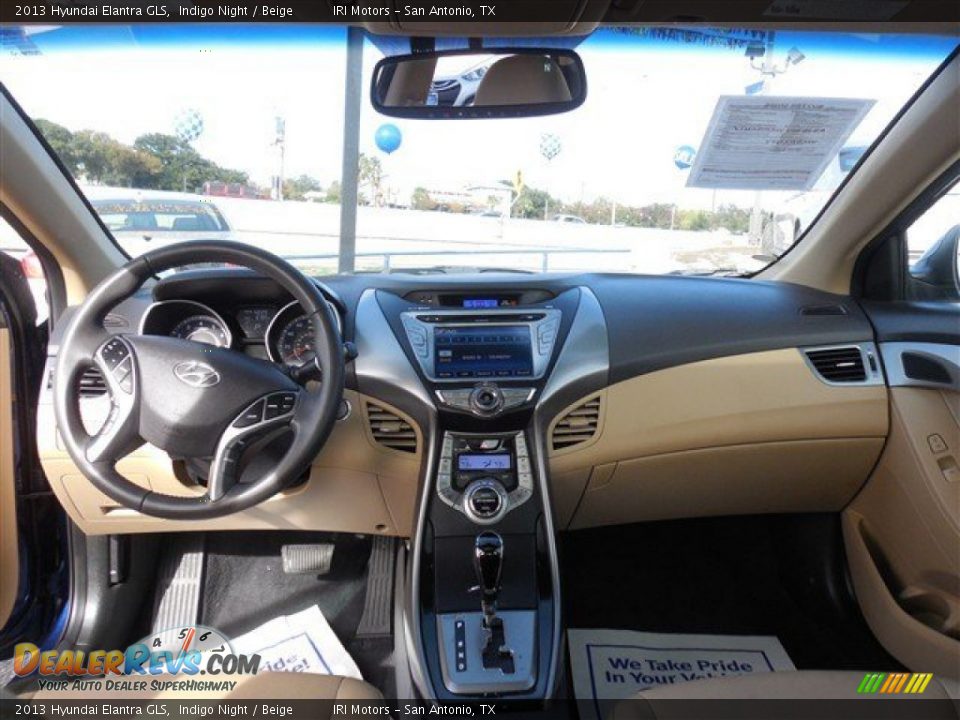 2013 Hyundai Elantra GLS Indigo Night / Beige Photo #18