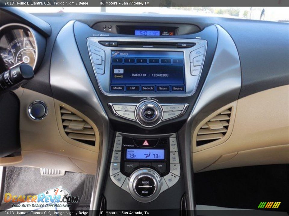 2013 Hyundai Elantra GLS Indigo Night / Beige Photo #22