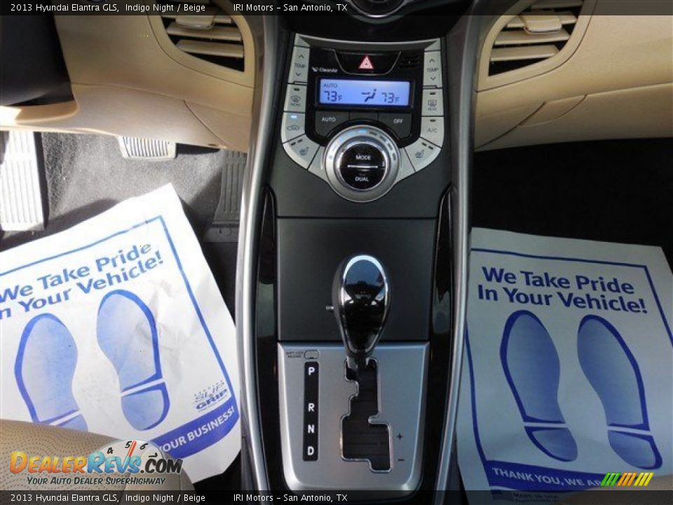 2013 Hyundai Elantra GLS Indigo Night / Beige Photo #23