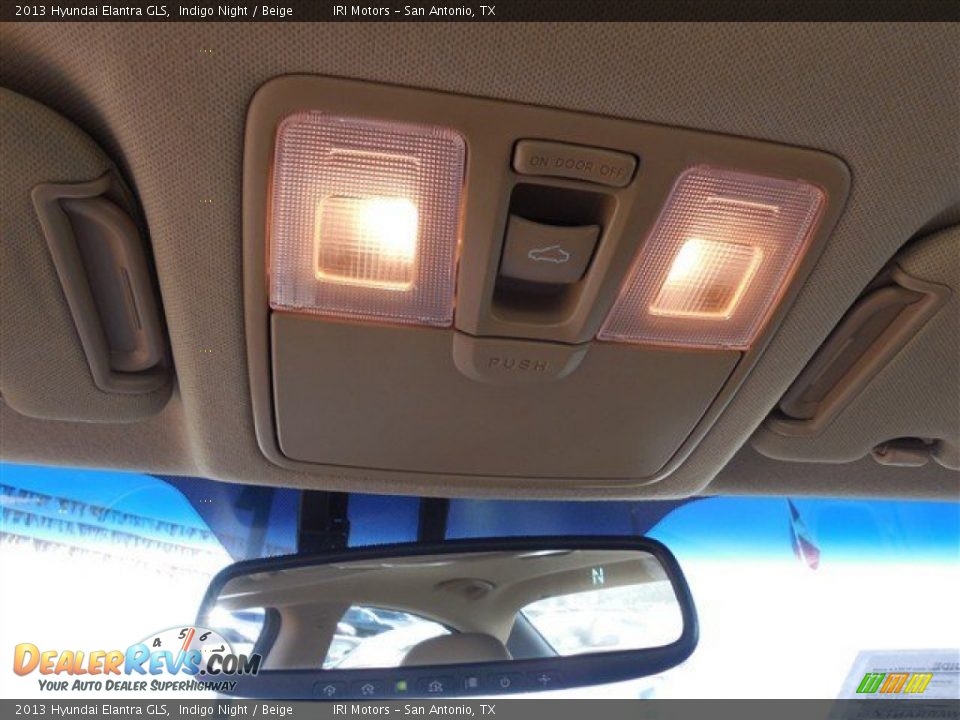 2013 Hyundai Elantra GLS Indigo Night / Beige Photo #26