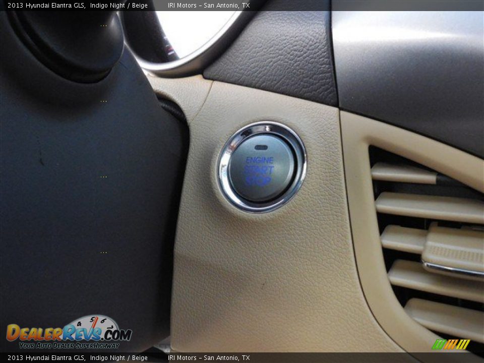 2013 Hyundai Elantra GLS Indigo Night / Beige Photo #29