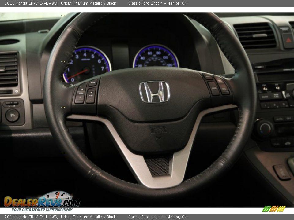2011 Honda CR-V EX-L 4WD Urban Titanium Metallic / Black Photo #7