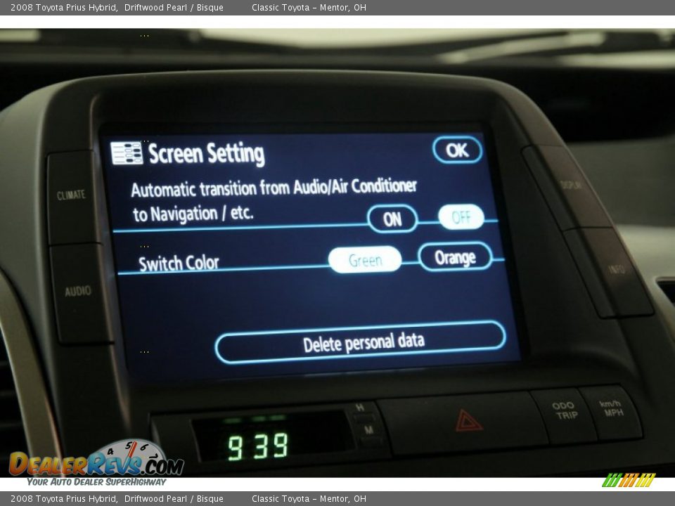 2008 Toyota Prius Hybrid Driftwood Pearl / Bisque Photo #20
