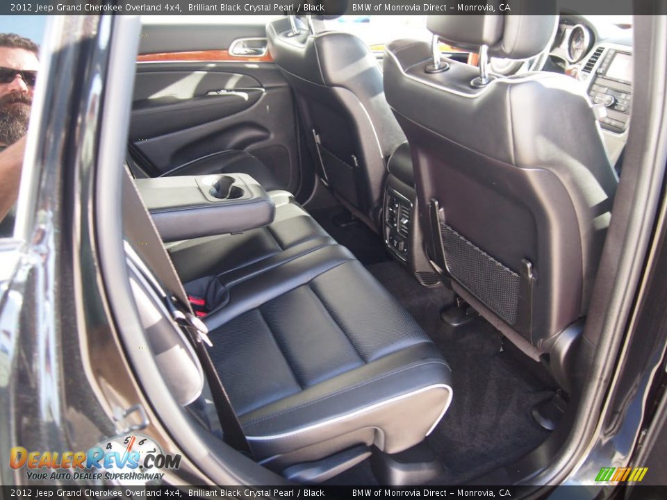 2012 Jeep Grand Cherokee Overland 4x4 Brilliant Black Crystal Pearl / Black Photo #5