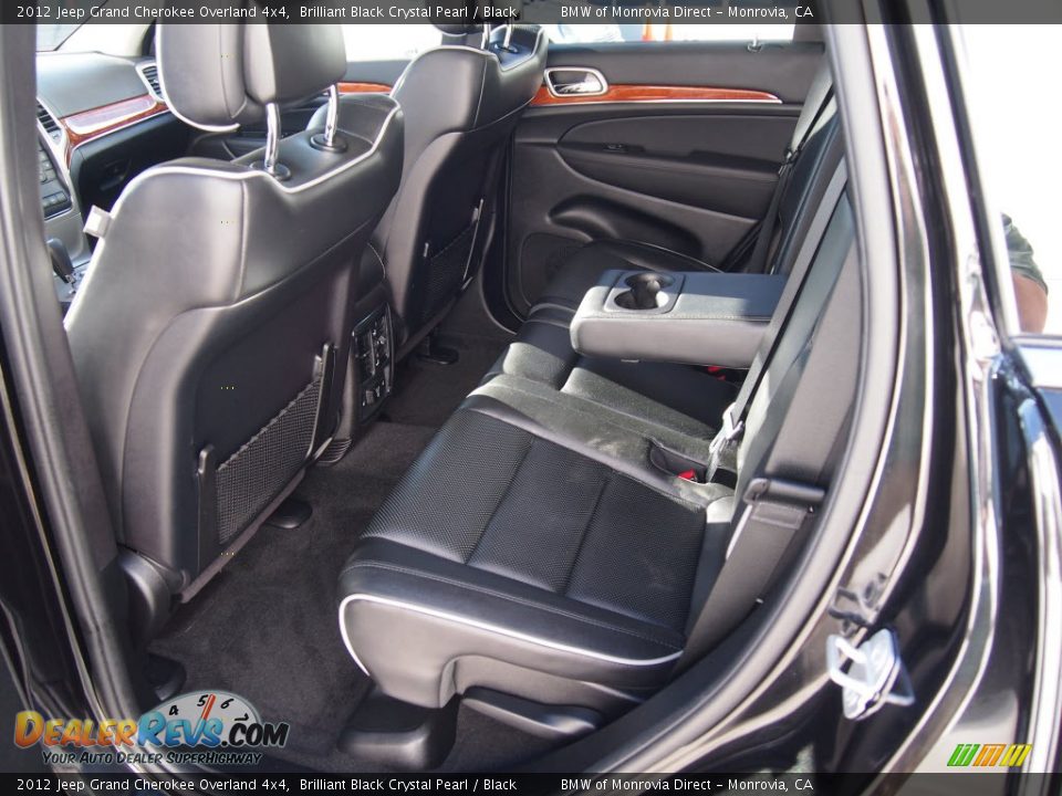2012 Jeep Grand Cherokee Overland 4x4 Brilliant Black Crystal Pearl / Black Photo #11