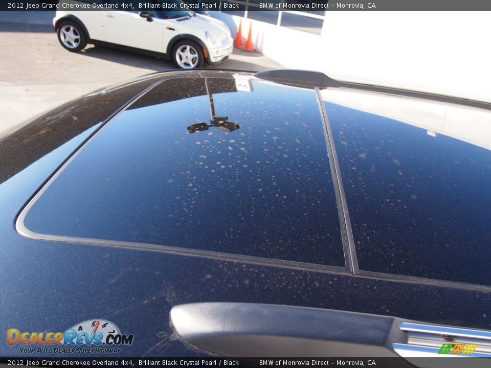 2012 Jeep Grand Cherokee Overland 4x4 Brilliant Black Crystal Pearl / Black Photo #13