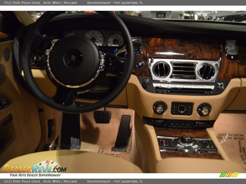 2012 Rolls-Royce Ghost Arctic White / Moccasin Photo #37