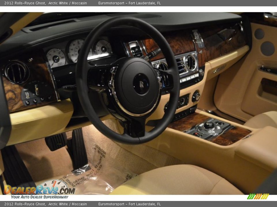 2012 Rolls-Royce Ghost Arctic White / Moccasin Photo #45