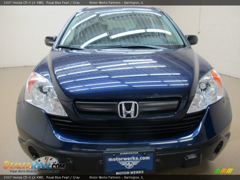 2007 Honda CR-V LX 4WD Royal Blue Pearl / Gray Photo #2