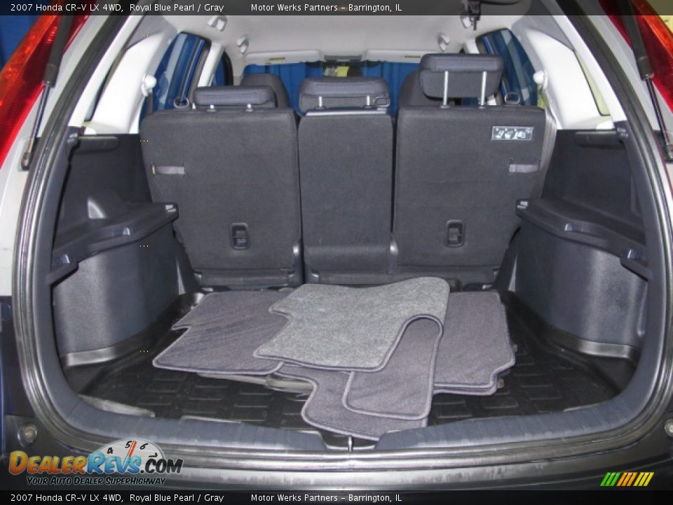 2007 Honda CR-V LX 4WD Royal Blue Pearl / Gray Photo #9