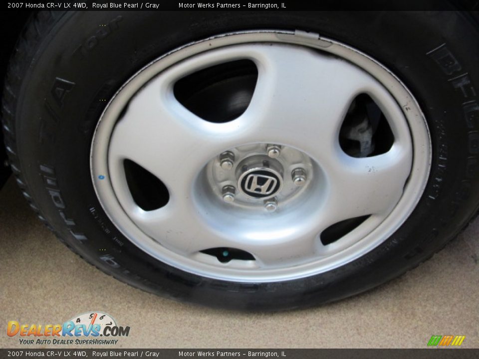 2007 Honda CR-V LX 4WD Royal Blue Pearl / Gray Photo #10