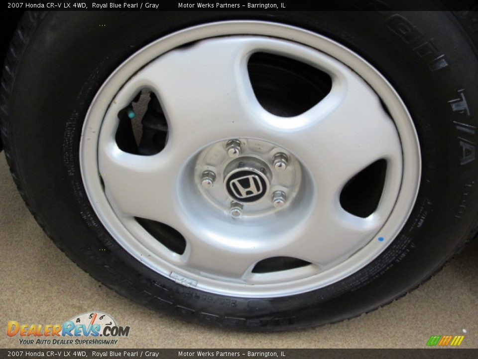 2007 Honda CR-V LX 4WD Royal Blue Pearl / Gray Photo #11