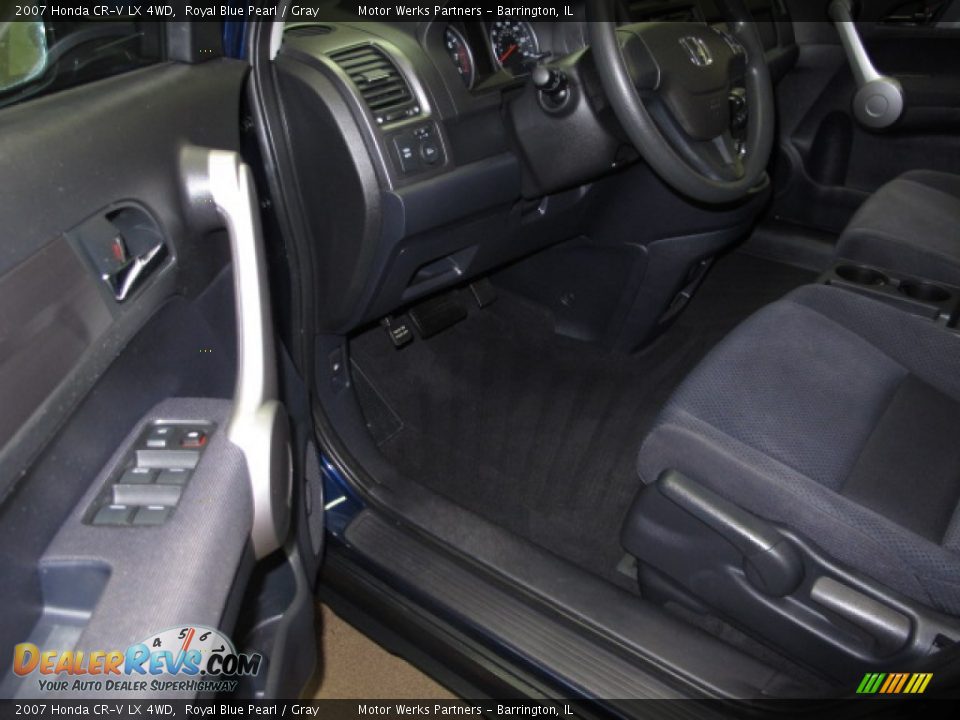 2007 Honda CR-V LX 4WD Royal Blue Pearl / Gray Photo #14