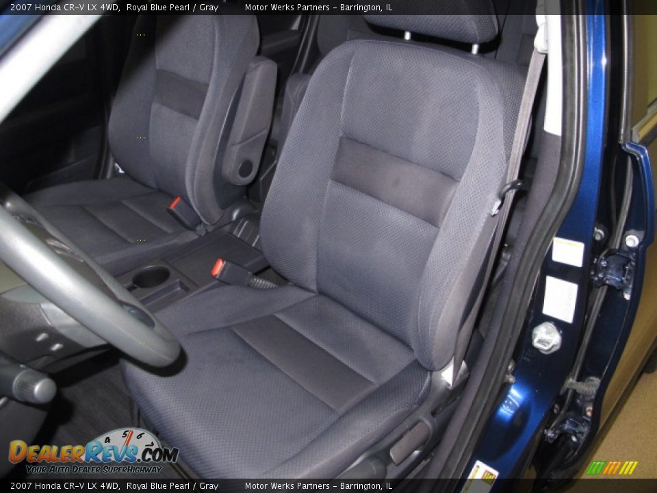 2007 Honda CR-V LX 4WD Royal Blue Pearl / Gray Photo #15