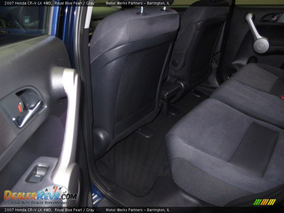 2007 Honda CR-V LX 4WD Royal Blue Pearl / Gray Photo #16