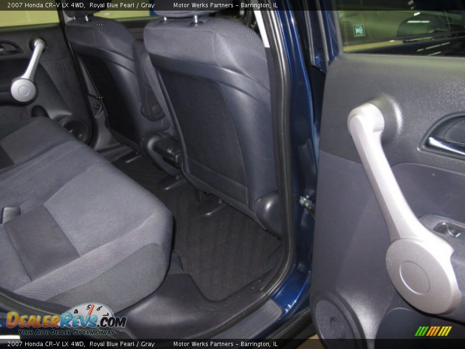 2007 Honda CR-V LX 4WD Royal Blue Pearl / Gray Photo #18