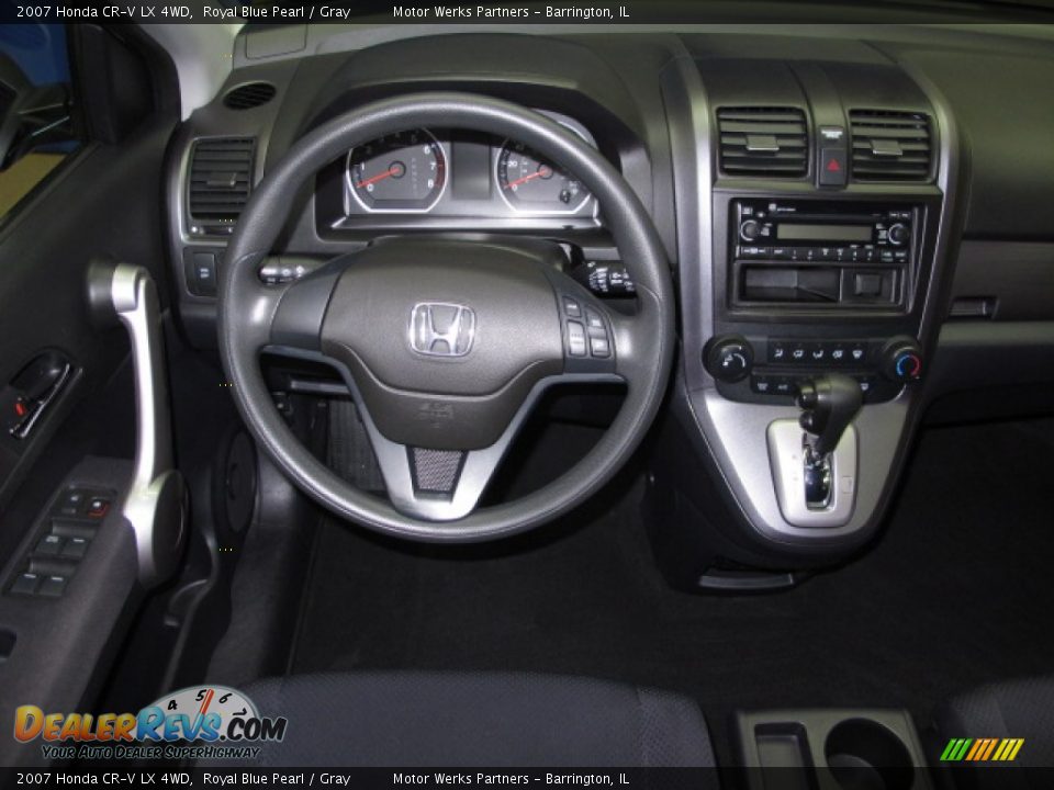 2007 Honda CR-V LX 4WD Royal Blue Pearl / Gray Photo #22