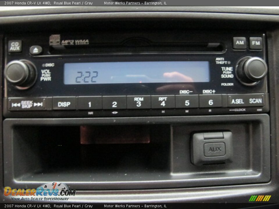 2007 Honda CR-V LX 4WD Royal Blue Pearl / Gray Photo #28
