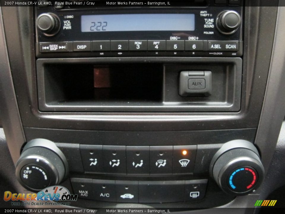 2007 Honda CR-V LX 4WD Royal Blue Pearl / Gray Photo #29
