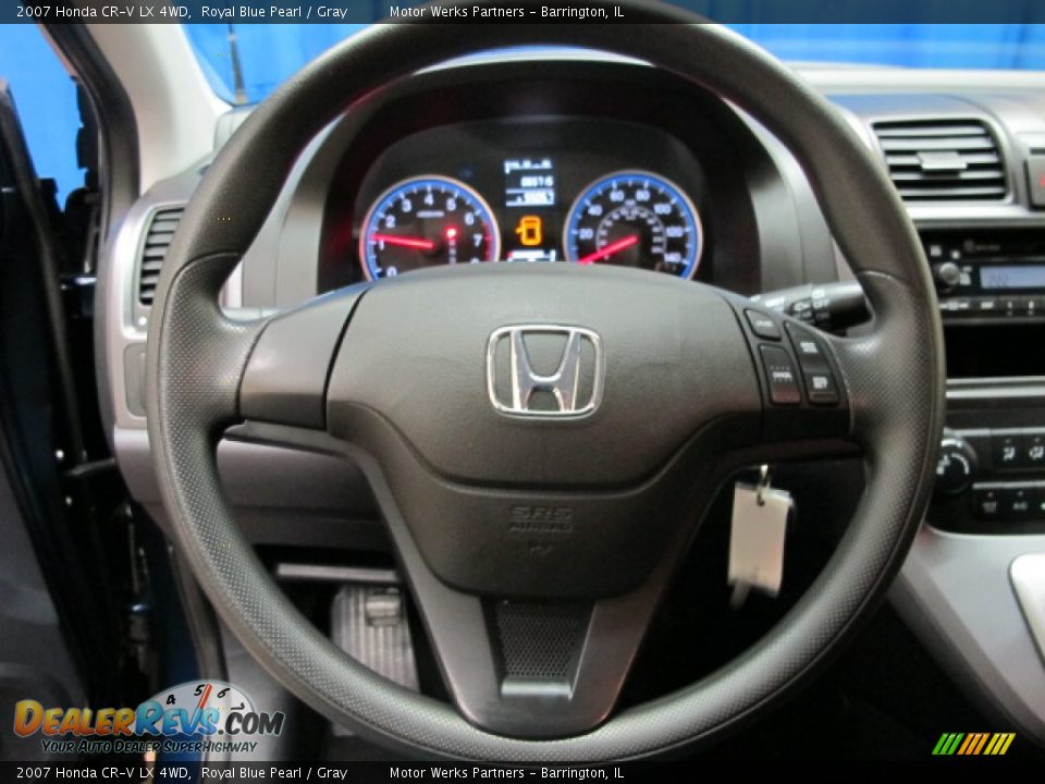 2007 Honda CR-V LX 4WD Royal Blue Pearl / Gray Photo #30
