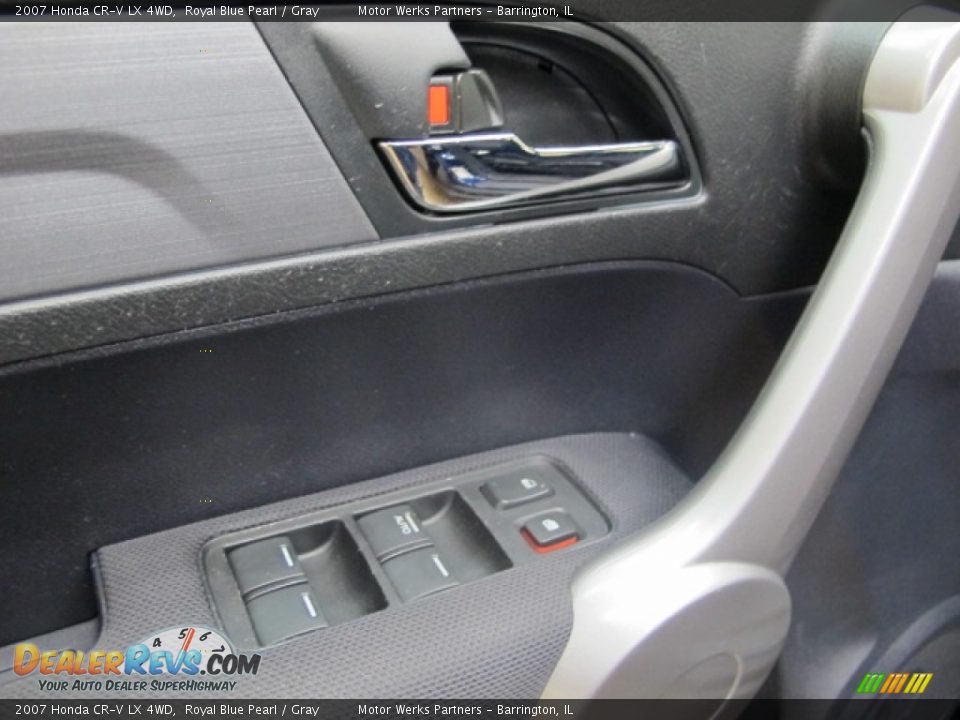 2007 Honda CR-V LX 4WD Royal Blue Pearl / Gray Photo #32