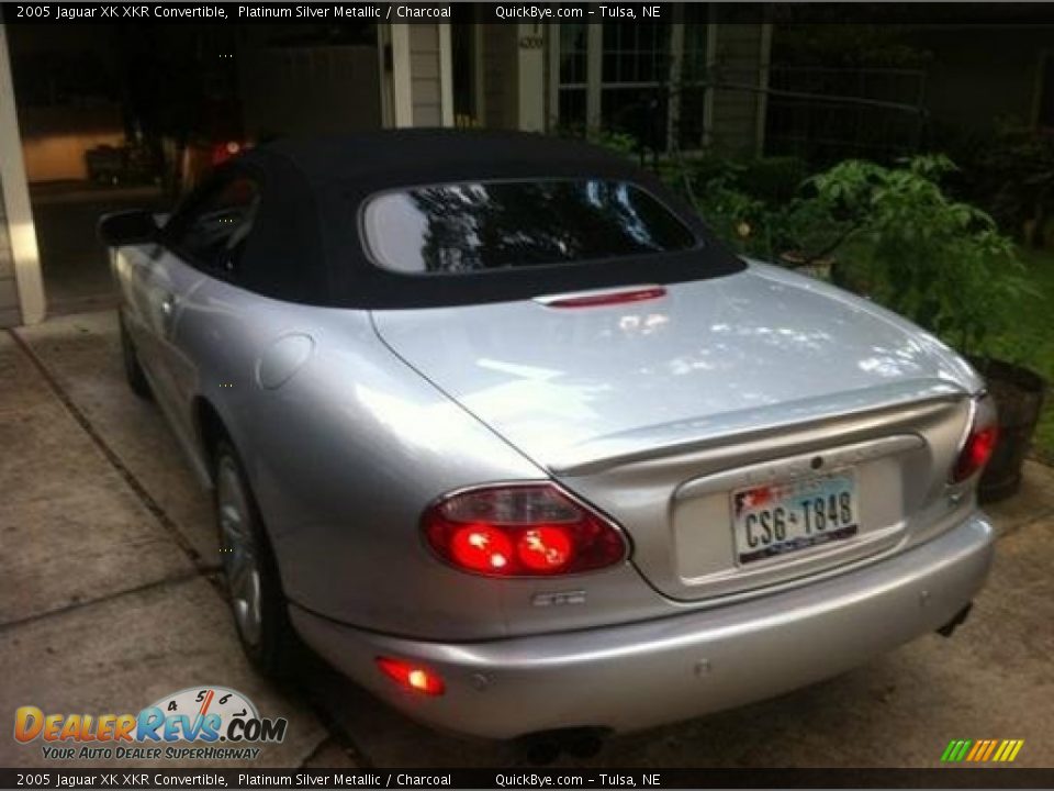 2005 Jaguar XK XKR Convertible Platinum Silver Metallic / Charcoal Photo #4