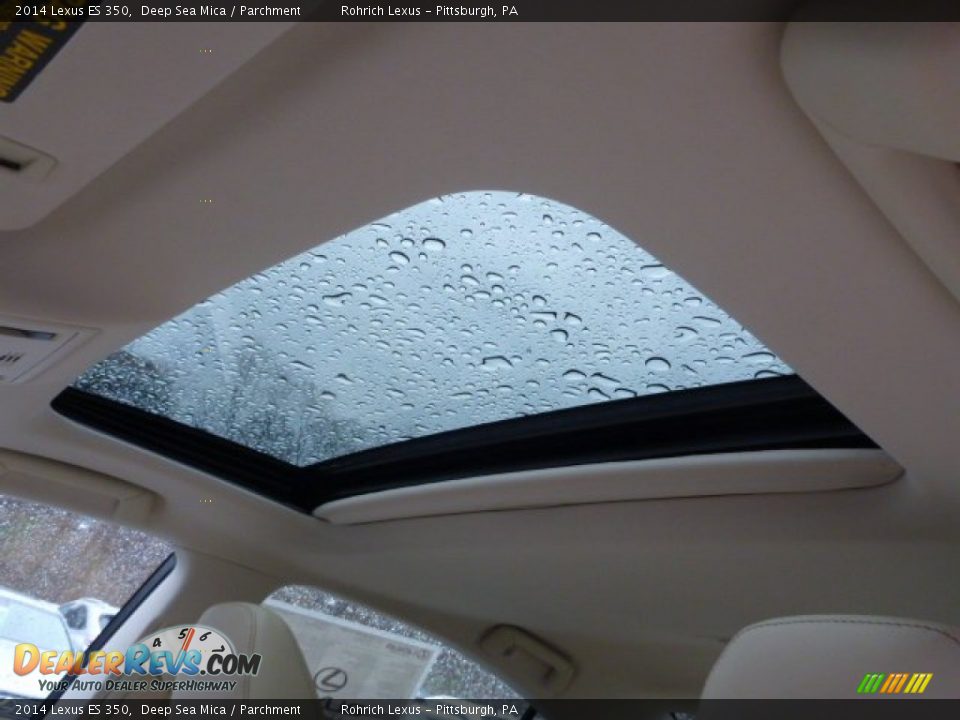 2014 Lexus ES 350 Deep Sea Mica / Parchment Photo #15