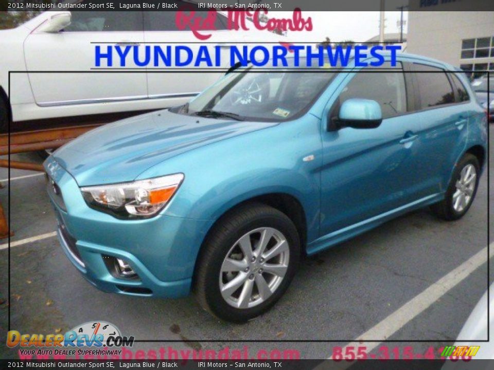 2012 Mitsubishi Outlander Sport SE Laguna Blue / Black Photo #1