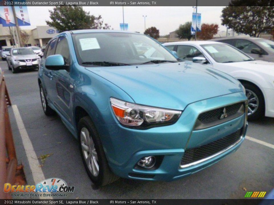 2012 Mitsubishi Outlander Sport SE Laguna Blue / Black Photo #2