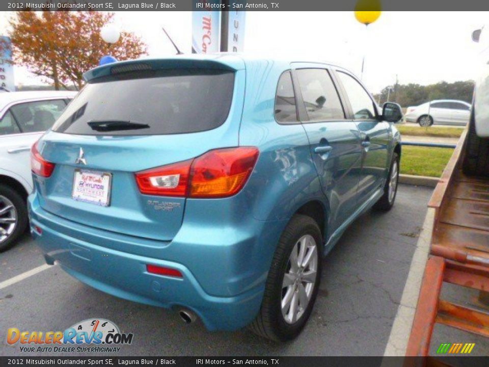 2012 Mitsubishi Outlander Sport SE Laguna Blue / Black Photo #3
