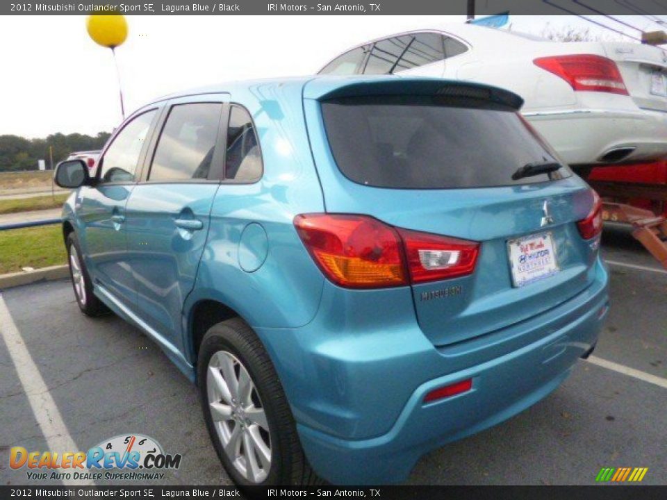 2012 Mitsubishi Outlander Sport SE Laguna Blue / Black Photo #4