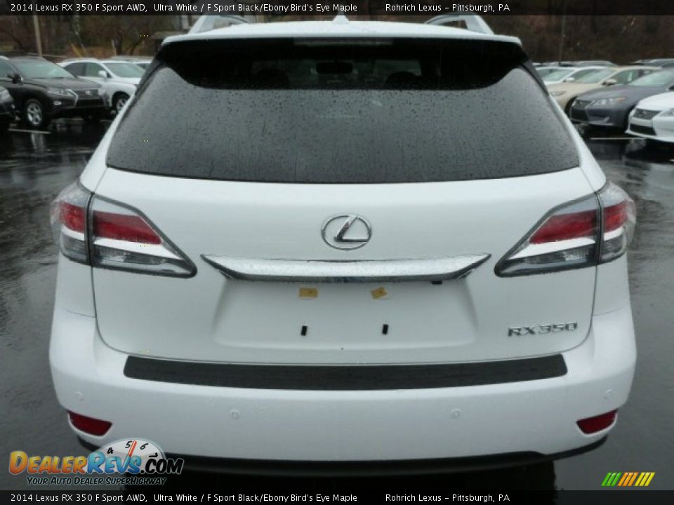 2014 Lexus RX 350 F Sport AWD Ultra White / F Sport Black/Ebony Bird's Eye Maple Photo #3