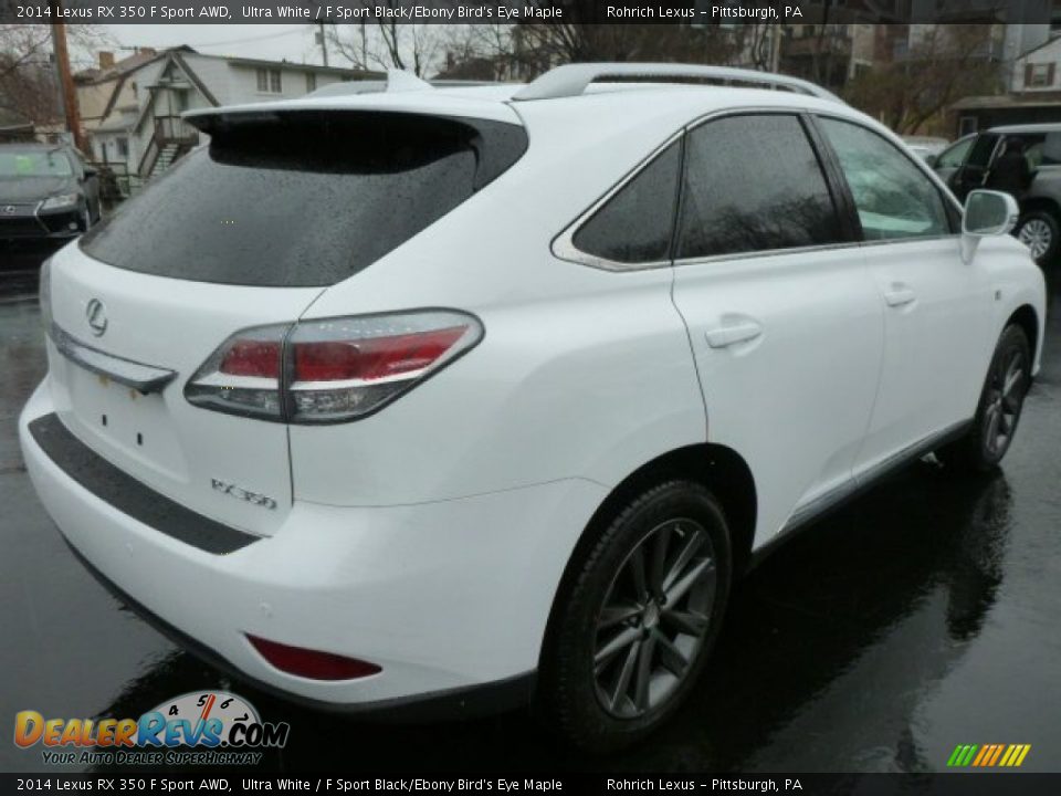 2014 Lexus RX 350 F Sport AWD Ultra White / F Sport Black/Ebony Bird's Eye Maple Photo #4