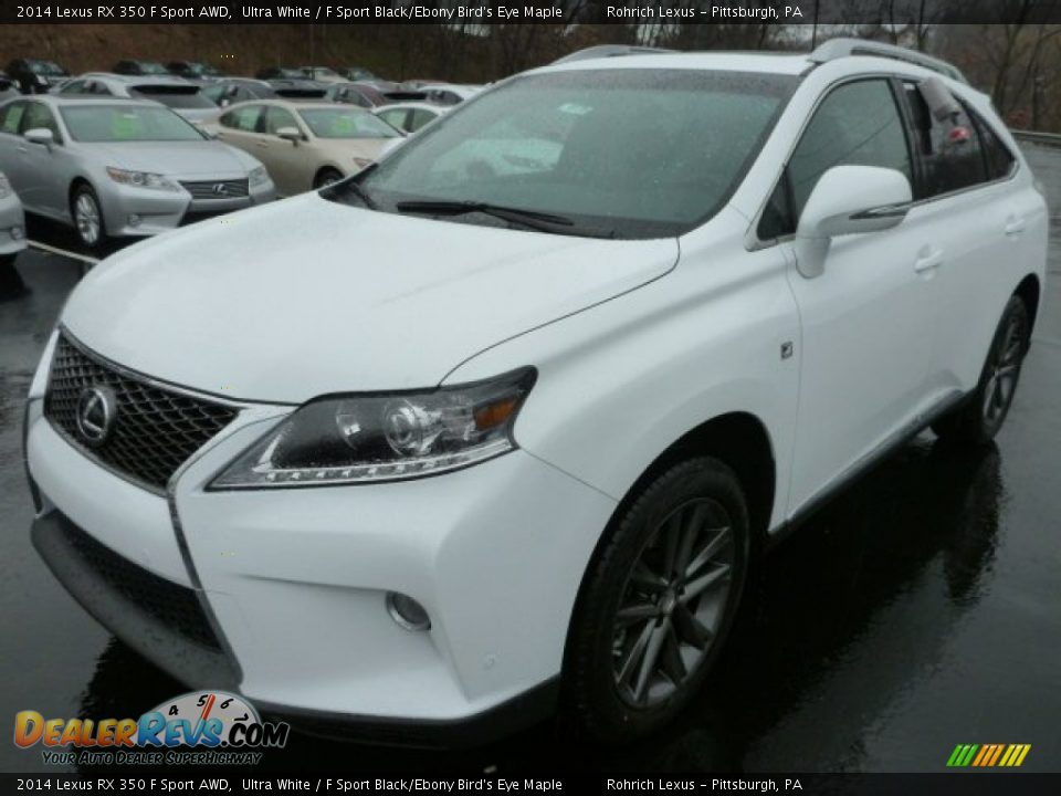 2014 Lexus RX 350 F Sport AWD Ultra White / F Sport Black/Ebony Bird's Eye Maple Photo #8