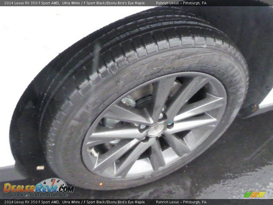 2014 Lexus RX 350 F Sport AWD Ultra White / F Sport Black/Ebony Bird's Eye Maple Photo #9