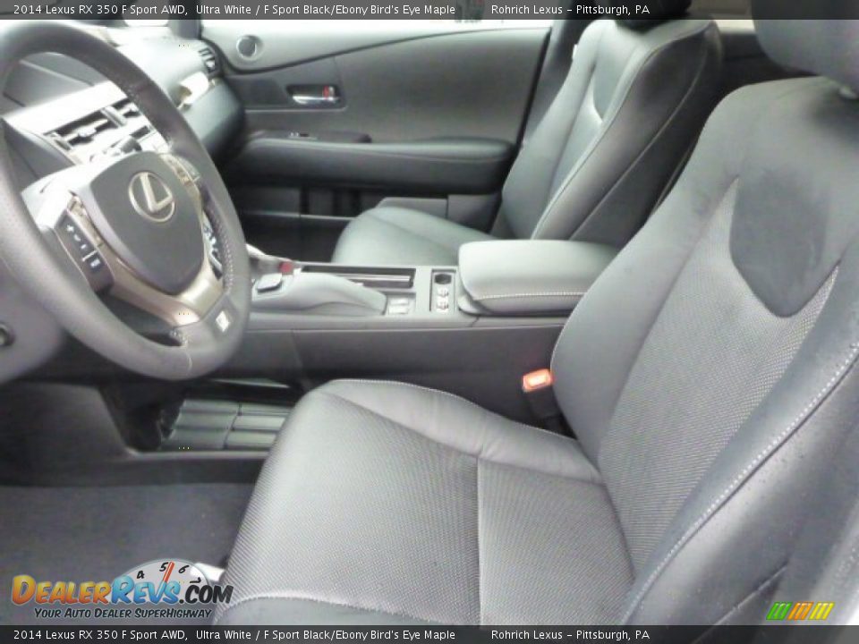 2014 Lexus RX 350 F Sport AWD Ultra White / F Sport Black/Ebony Bird's Eye Maple Photo #10