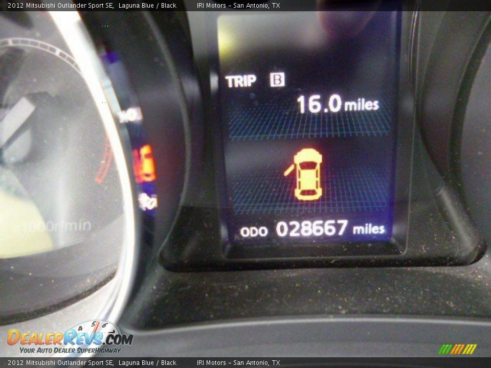 2012 Mitsubishi Outlander Sport SE Laguna Blue / Black Photo #14