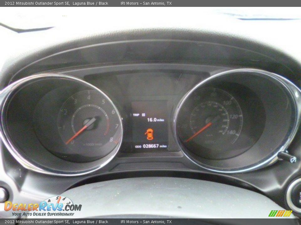 2012 Mitsubishi Outlander Sport SE Laguna Blue / Black Photo #15