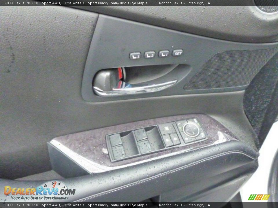 2014 Lexus RX 350 F Sport AWD Ultra White / F Sport Black/Ebony Bird's Eye Maple Photo #13
