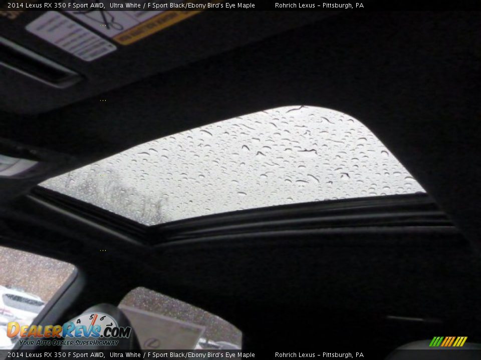 2014 Lexus RX 350 F Sport AWD Ultra White / F Sport Black/Ebony Bird's Eye Maple Photo #14